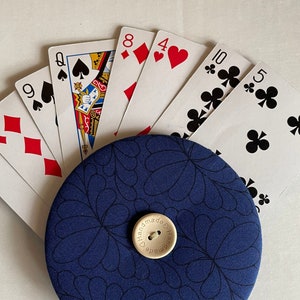 Porte-cartes à jouer pour les petites mains, Porte-cartes facile à tenir pour les enfants, Aide de jeu pour les enfants, Coups de main bleus pour les personnes âgées