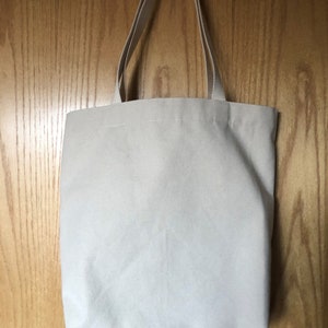 Sac en toile doublé, Sac fourre-tout fait main lavable et réutilisable, Sac supermarché en tissu neutre, Achats respectueux de l'environnement