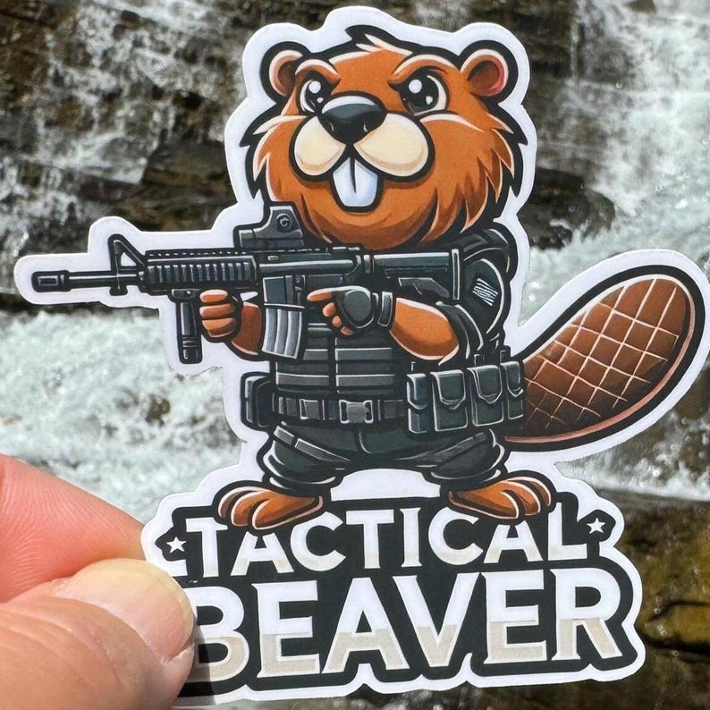 Tactical Beaver Sticker, Beaver, Tactical, Operator, Tactical Gear ...