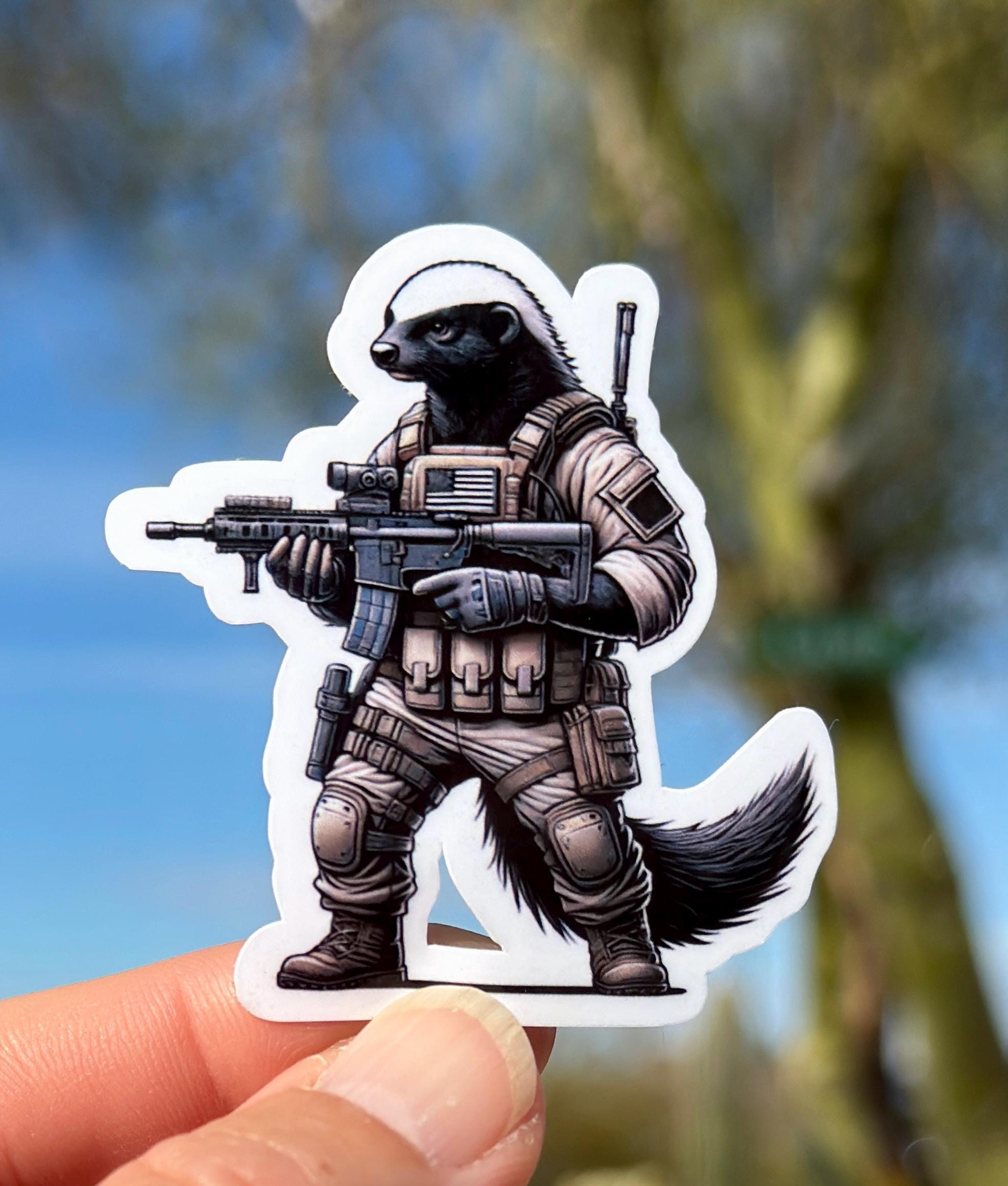 Tactical Honey Badger Vinyl Sticker: Military Operator Gear - Etsy