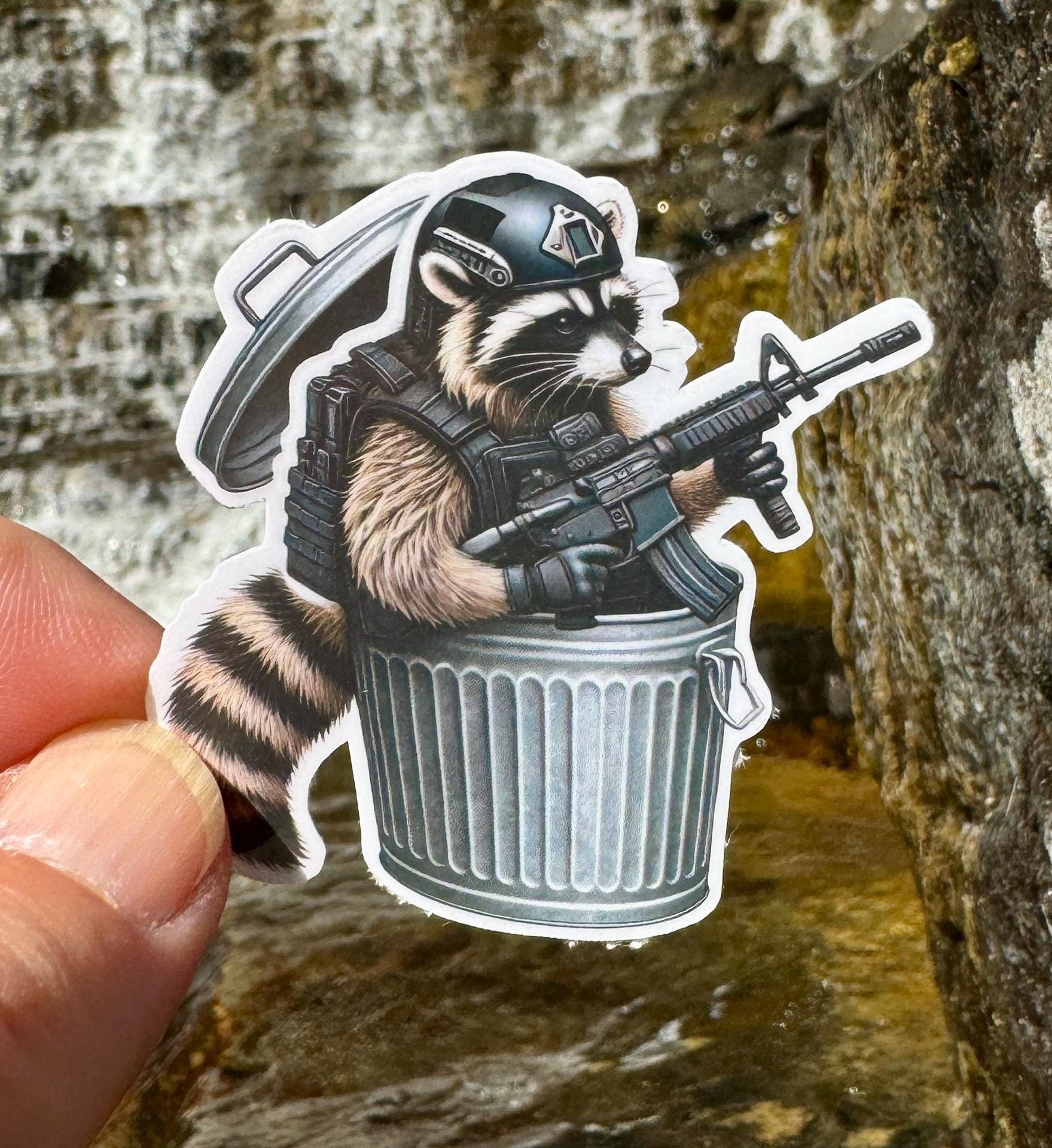 Tactical Raccoon Sticker, Raccoon, Tactical, Operator, Tactical Gear ...