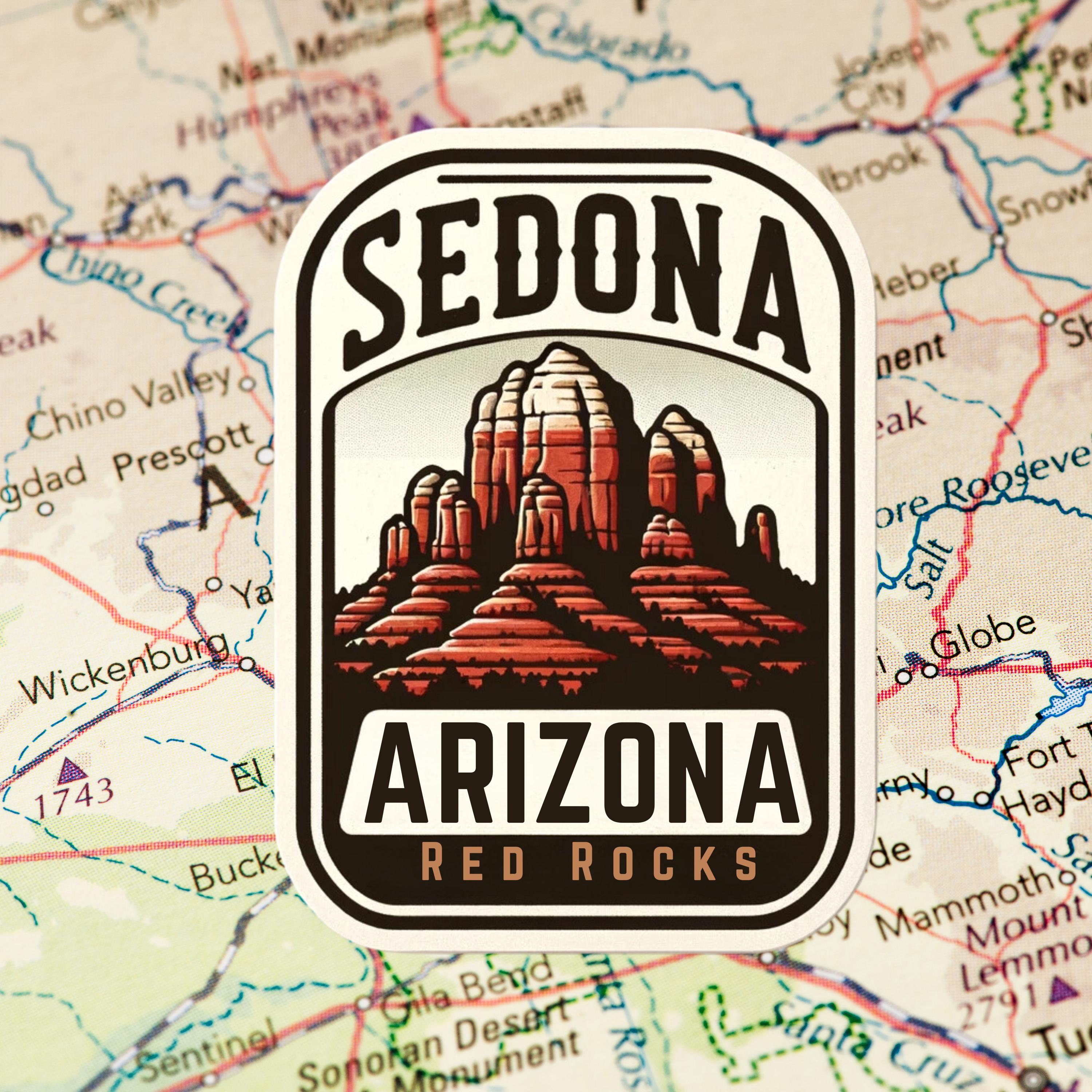 Sedona Arizona Sticker, Red Rocks, Travel, Nature, Sedona, Arizona