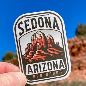 Sedona Arizona Sticker, Red Rocks, Travel, nature, Sedona, Arizona, Red Rock Country, Sedona Sticker, Sticker, Decal, vacation, travel, fun