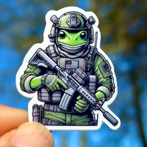 Tactical Frogman Vinyl Sticker, Military Operator