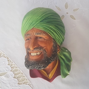 Bossons Congleton Chalkware Punjabi Head Bust