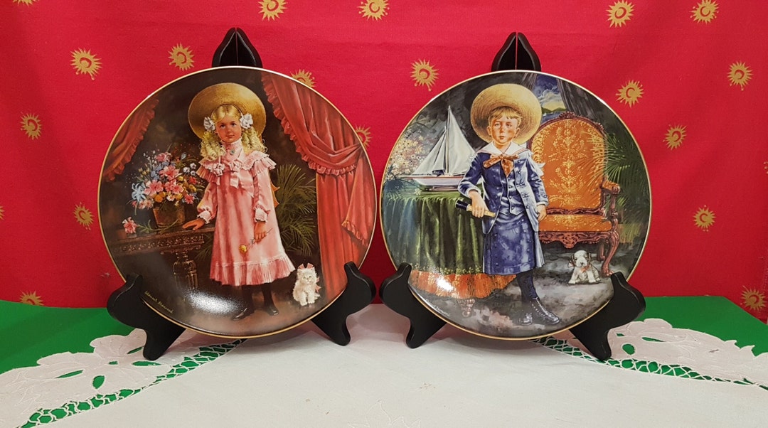 Set of 2 Victoria and Plates by Stewart Sherwood First Issued in the Stewart's Children