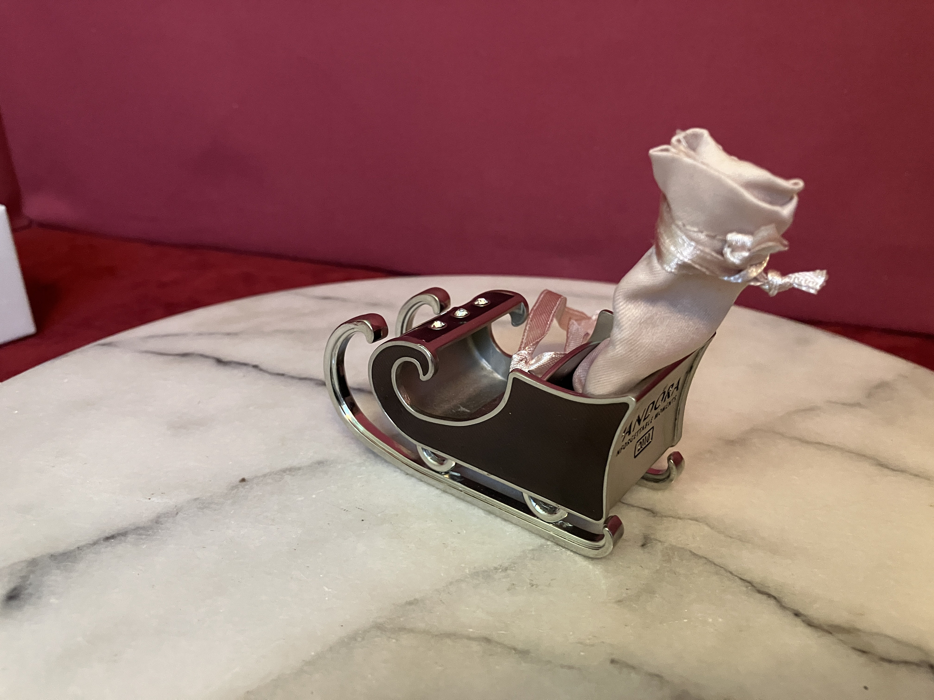 Pandora Christmas Tree Ornament sleigh Etsy