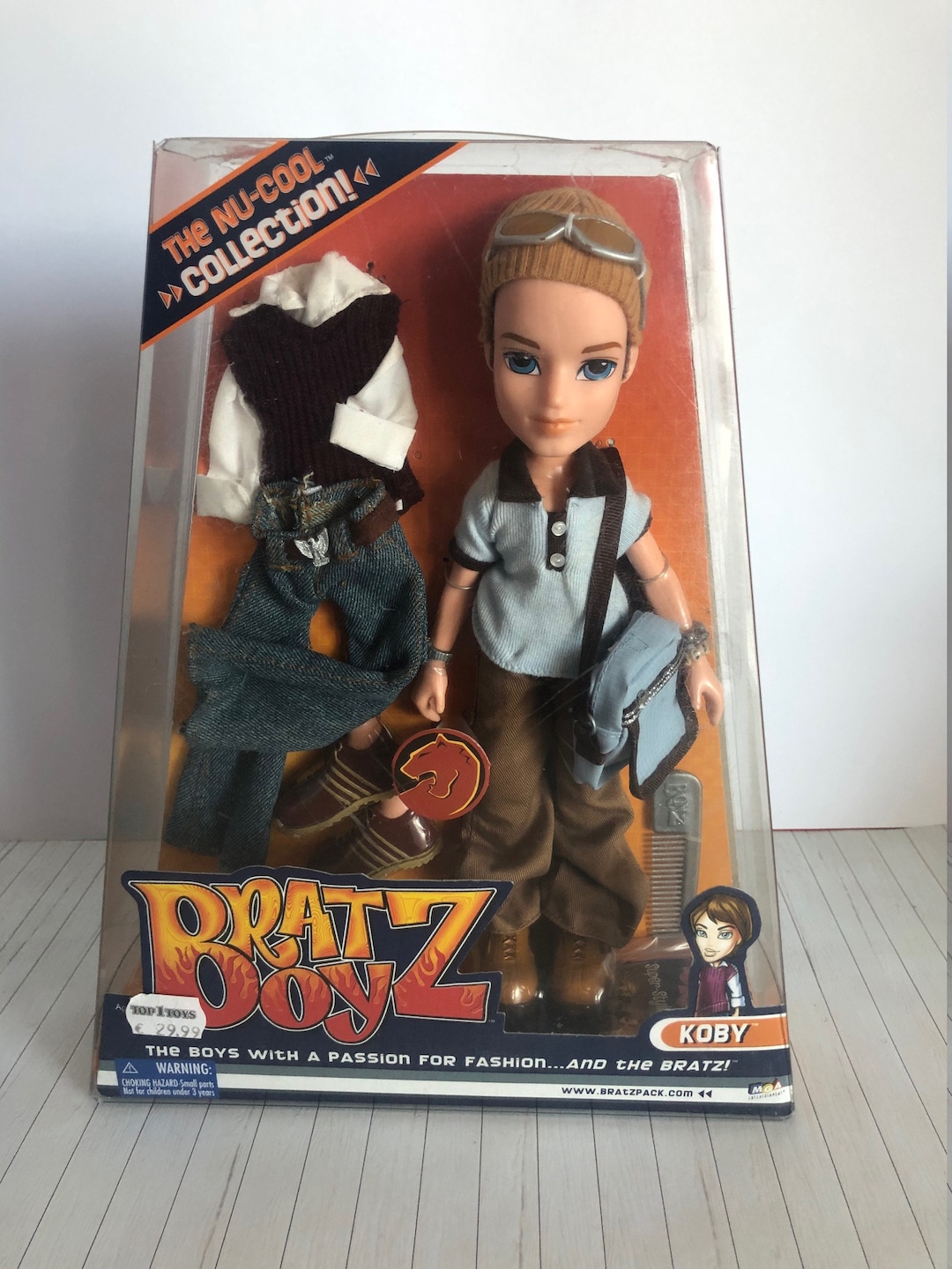 Vintage Bratz Boyz the Nu Cool Collection Koby Doll & Outfits MGA NRFB 