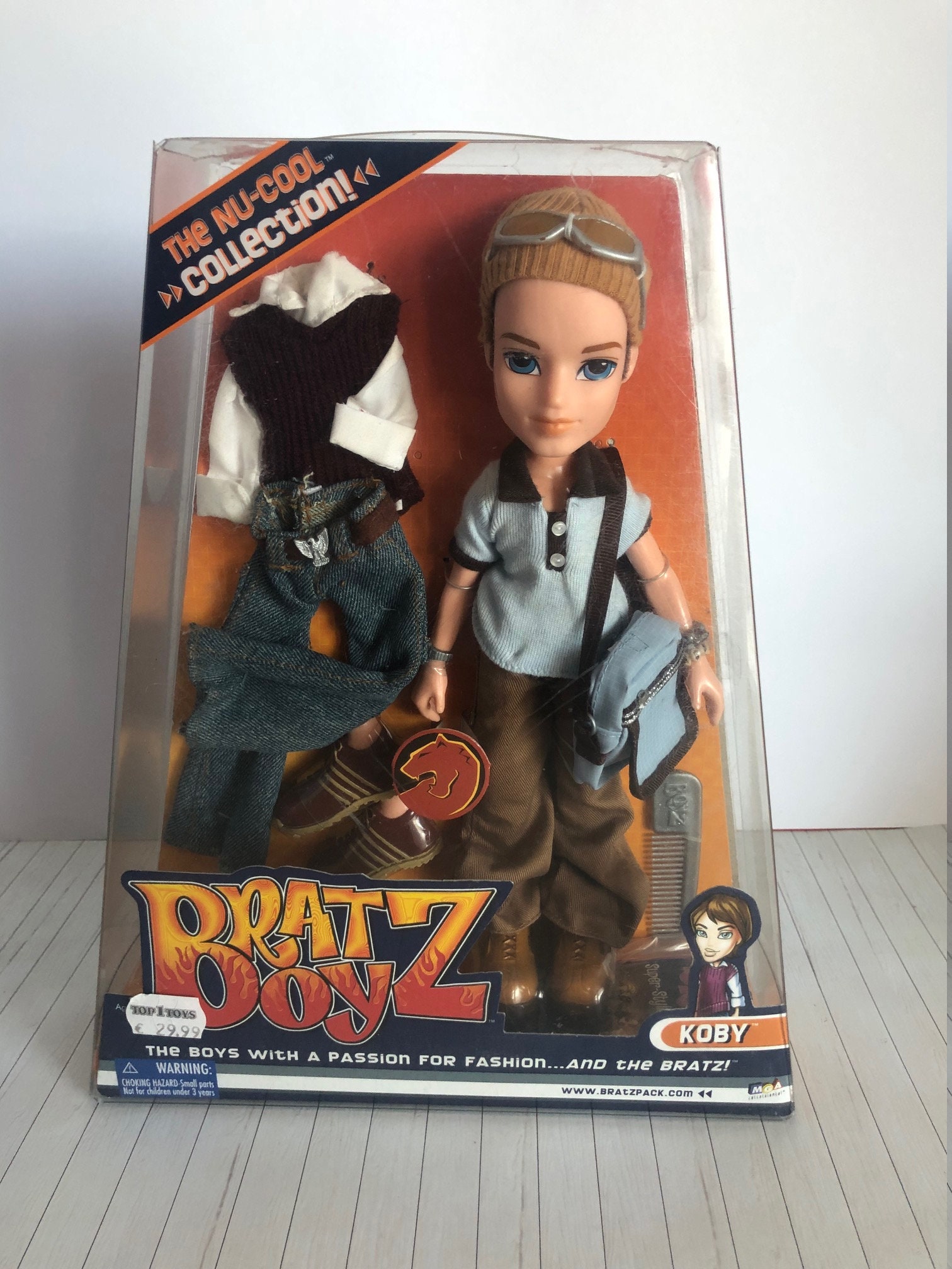 Vintage Bratz Boyz the Nu Cool Collection Koby Doll & Outfits MGA