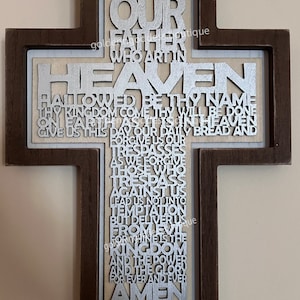 The Lord&#39;s Prayer in a Cross