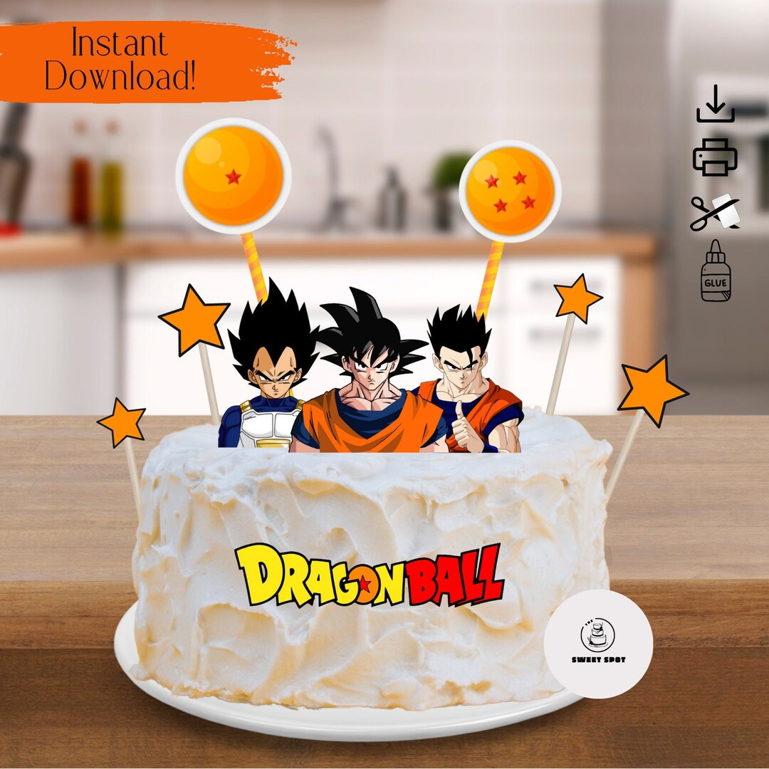 Printable Anime Inspired Cake &amp; Cupcake Topper-digital Download-print ...