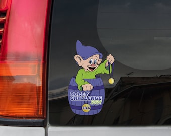 Dopey Challenge (with or without 2024) Car Decal