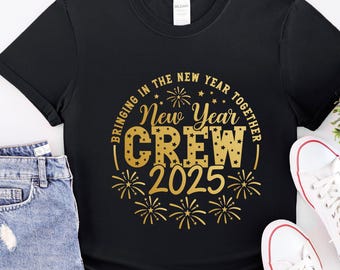 New Year Crew 2025 Shirt, Christmas Family Crew Shirts, New Year Shirt, Holiday Family Shirt, Family Christmas Shirt, 2025 Family Matching