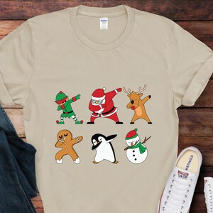 Christmas Doodles Shirt,Funny Santa Sweatshirt,Funny Christmas Sweatshirt,Cool Santa Shirt,Santa and His Friends Shirt