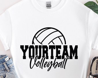 Custom Volleyball Shirt, Personalized Volleyball Mom Shirt, Volleyball Name Shirt, Custom Volleyball Team Shirt, Volleyball Team Gift