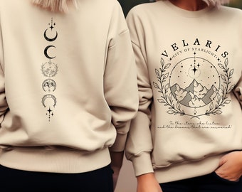 Velaris T-Shirt and Sweatshirt,Velaris City Of Starlight Sweatshirt,Night Court Shirt,SJM Merch Shirt,City of Starlight Sweater,Acotar Shirt