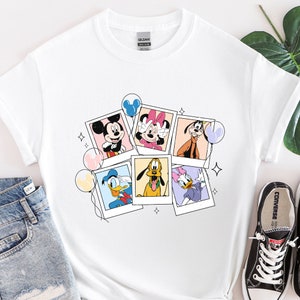 Vintage Disney Mickey Polaroid Shirt, Mickey and Friends Shirt, Disneyland Trip Shirt, Disneyworld Shirt, Disney Family Shirts