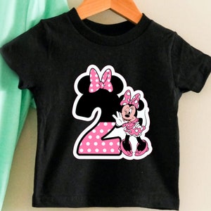 Minnie Mouse Birthday Girl Shirt, Disney Birthday Party, 2nd Birthday Gift, Disneyland Birthday Trip, Birthday Princess,Custom Birthday Gift