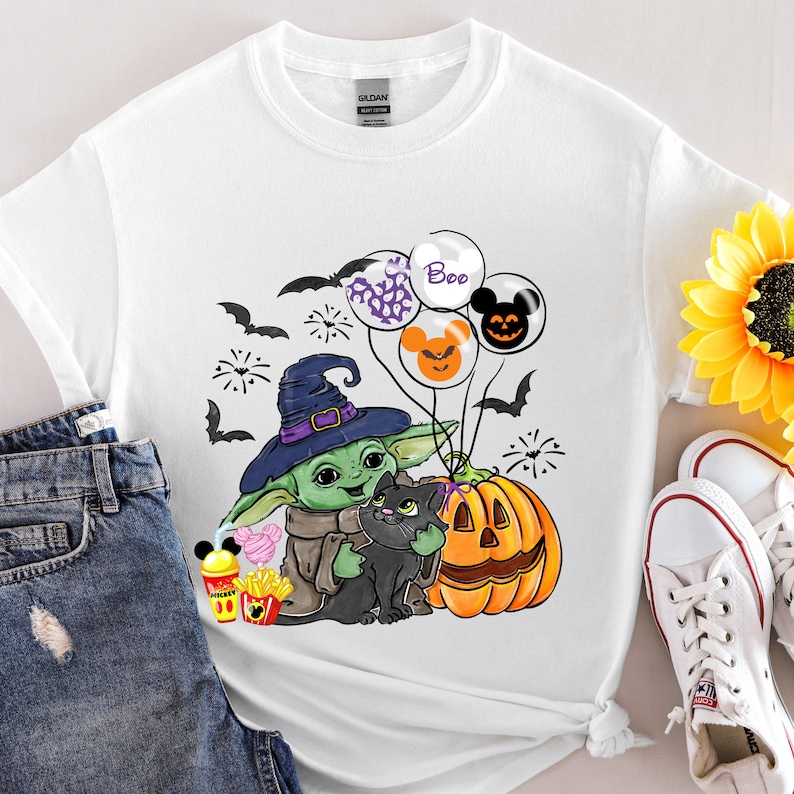 👻🎃 Trick or Treat with The Cutest Force in the Galaxy! 👽🧡

Celebrate Halloween the Mandalorian way with this adorable Baby Yoda Trick or Treat Shirt! Whether you're heading out for candy, hosting a Halloween party, or just binge-watching spooky movies, this tee or sweatshirt will keep you looking cute and comfy all season long! 🍬🕸️