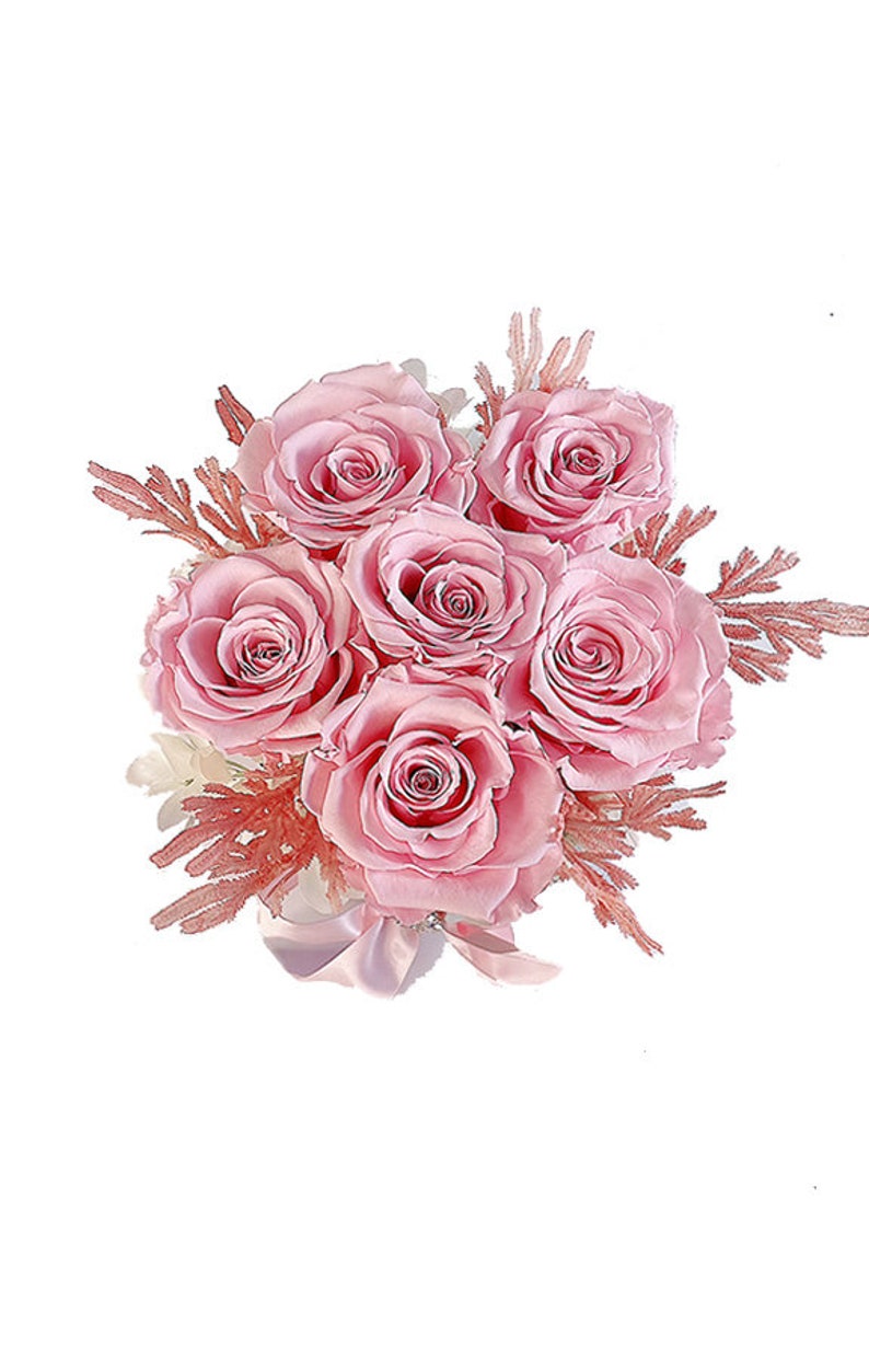 Pink Preserved Roses Eternal Roses Forever Roses Home Etsy