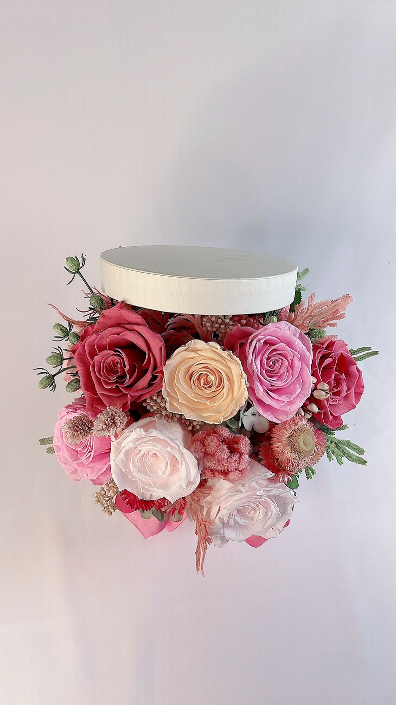 Mixed Preserved Roses Eternal Roses Forever Roses Home Decor Box of Forever Rose Dried Flower