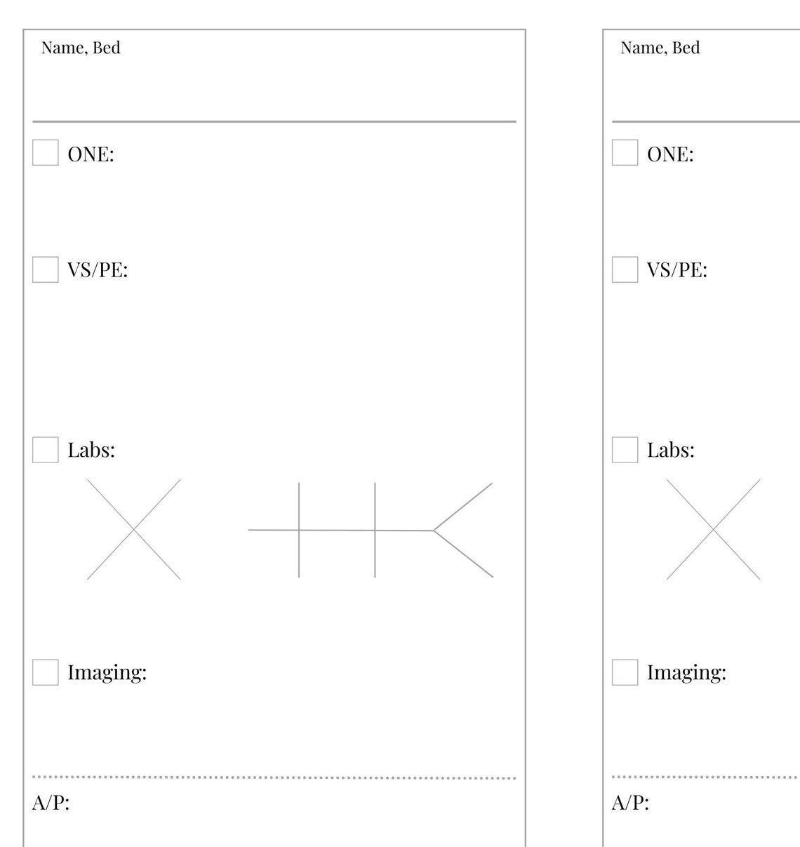 pre-rounding-template-internal-medicine-pediatrics-etsy