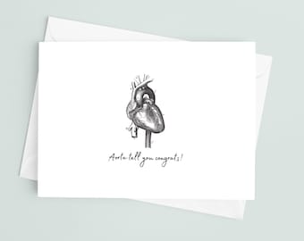 Aorta sagen Ihnen Glückwunschkarte, digitaler Download