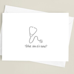 What, like it's hard? Stethoscope Card, digital download