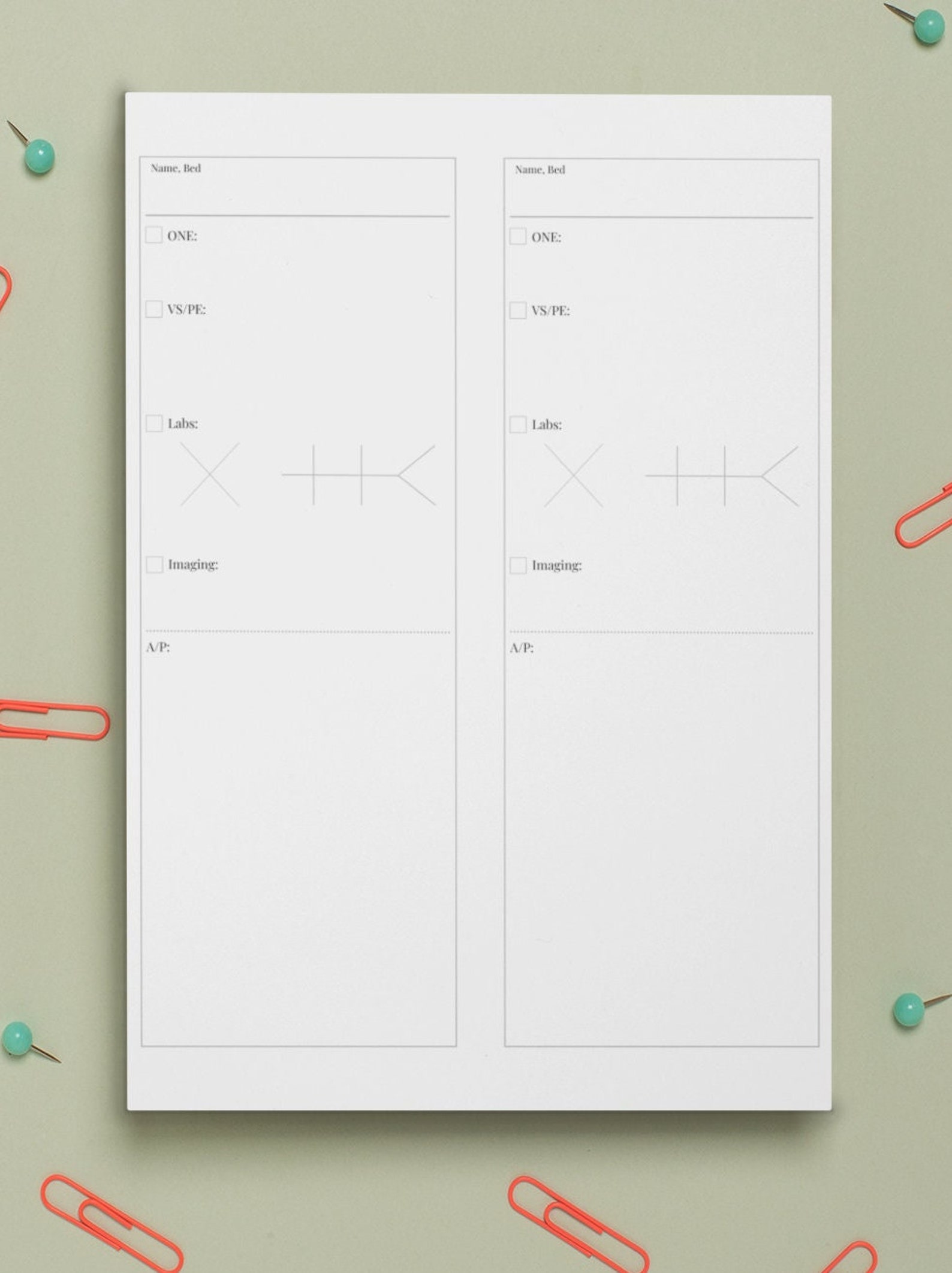 Pre Rounding Template Internal Medicine / Pediatrics Etsy Pre Rounding Template Internal Medicine / Pediatrics Etsy