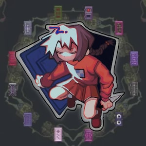 Yume Nikki Madotsuki Holographic Sticker