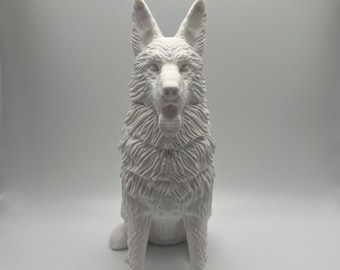 Custom 3D Printed German Shepherd Dog Figurine