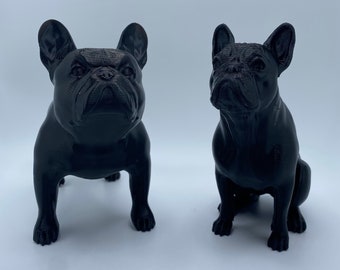 Custom 3D Printed French Bulldog Figurine