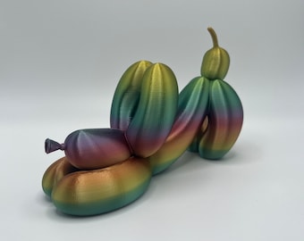 Custom 3D Printed Stretching Balloon Dog Figurine