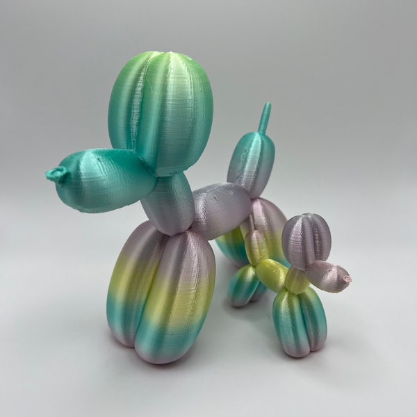 Custom 3D Printed Balloon Dog Figurine