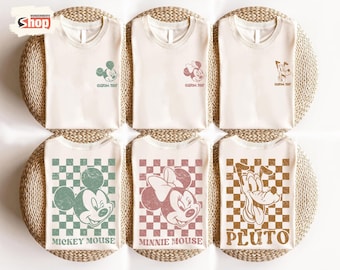 Custom Disney Family Shirt, Mickey and Friends Matching Tee, Personalized Vacation Shirt, Disney Trip Group T-Shirt