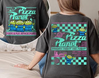Pizza Planet Comfort Colors Shirt, Toy Story Alien Tee, Disney Pixar Group Trip Shirt, Toy Story Family Shirt, Retro Pizza Planet Tee