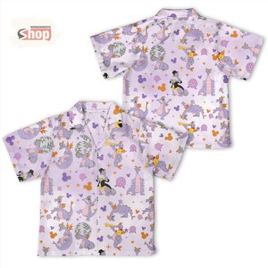 Figment Dragon Kids Hawaiian Shirt, Epcot Disney Button Up Shirt, Purple Dragon Vacation Outfit, Toddler Summer Tee image 8
