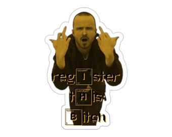 The Jesse Pinkman Register This Sticker