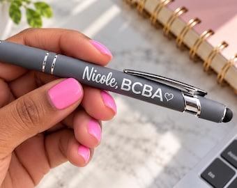 Personalized engraved pen, Gift for BCBA, Custom pen, Behavior Analyst gift