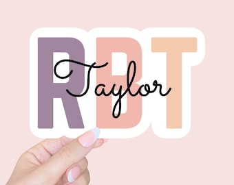 RBT Registered behavior technician/personalized sticker/ABA gift/ABA sticker/laptop sticker/custom sticker/water bottle sticker/bcba gift