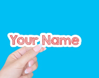 Custom name sticker/daycare label sticker/waterbottle sticker/school labels/laptop stickers/name labels/kids name stickers