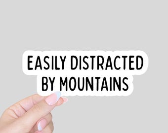 cadeau pour amoureux de l'aventure, sticker montagne, sticker bouteille d'eau, sticker pour ordinateur portable
