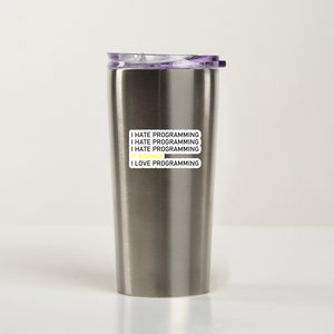Computer programming sticker/C programming/coding gifts/tumbler and cellphone sticker/water bottle stickers/laptop stickers/techie gifts image 4