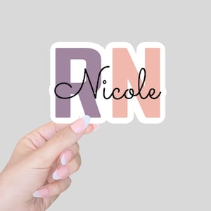 RN sticker/RN gift/gift for nurse/laptop sticker/journal sticker/water bottle sticker/medical field/nursing sticker