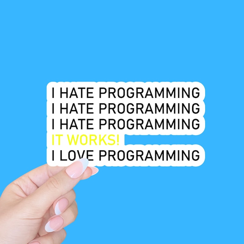 Computer programming sticker/C programming/coding gifts/tumbler and cellphone sticker/water bottle stickers/laptop stickers/techie gifts image 1