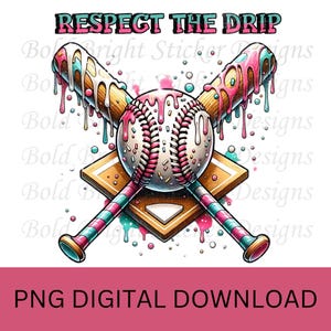 Respektera droppet png, baseboll png, basebollglass dropp png, konfetti basebolldesign, baseboll sublimeringsdesign