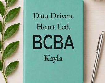 Cadeau pour BCBA, journal personnalisé, cadeau d'analyste du comportement, journal BCBA