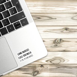 funny nurse sticker/nurse humor/healthcare sticker/laptop sticker/journal and tumbler sticker zdjęcie 4