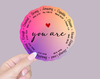 Faith Stickers/inspirational quotes/Christian stickers/mindfulness/gift for her/best friend gift/ Bible verse stickers/laptop stickers