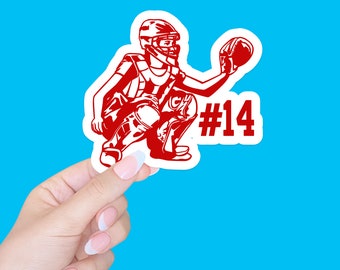softball sticker/helmet sticker/helmet decal/custom softball sticker/team decals/team gifts